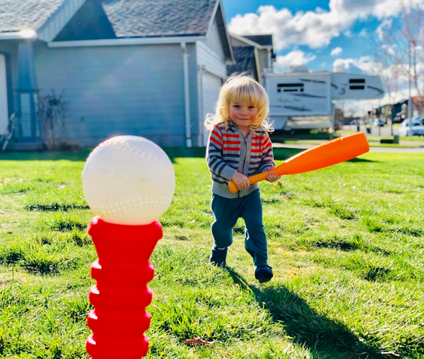 Kids Backyard Baseball Set Bat Ball with Strike Zone