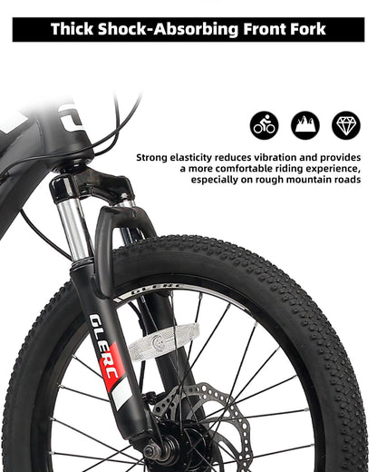 Kids Mountain Bike 21-Speed with Suspension and Disc Brakes