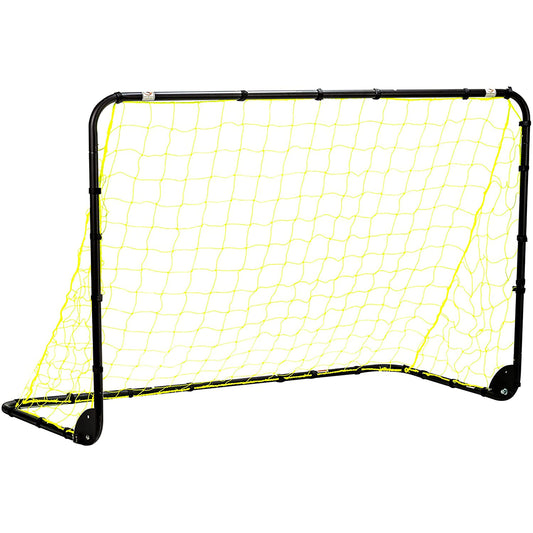 Portable Steel Soccer Goal with Net and Stakes for Backyard