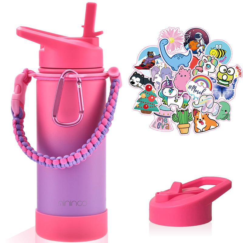 Kids Insulated Stainless Steel Water Bottle with Handle 16oz