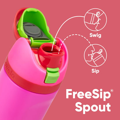 Insulated Stainless Steel Water Bottle with Straw for Kids