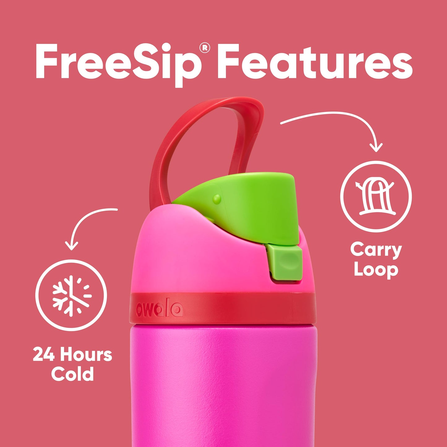 Insulated Stainless Steel Water Bottle with Straw for Kids